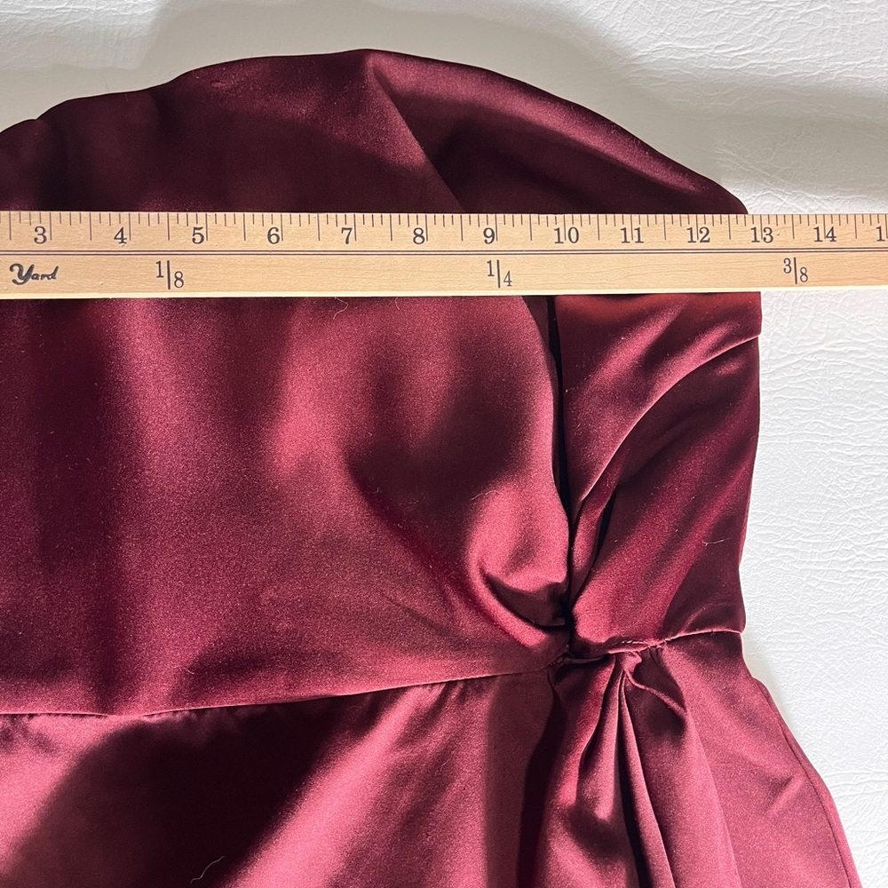 NBD Revolve Wine Red Burgundy Mini Dress NWT (flawed) XS - Picture 5 of 11